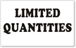Limited Quantities Label