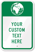 Your Custom Text Here with Graphic Sign