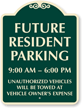 Time Limit Resident Parking SignatureSign