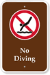 No Driving Campground Park Sign