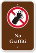 No Graffiti Campground Park Sign