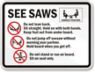 See Saw Rules Sign