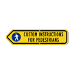 Add Custom Pedestrians Instructions Left Arrow Sign