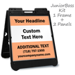 Add Headline Text BigBoss Portable Custom Sidewalk Sign