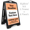 Add Headline Text BigBoss Portable Custom Sidewalk Sign