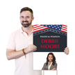 Add Image, Name And Position Name Custom Vote Yard Sign