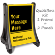 Add Message And Custom Description Sidewalk Sign