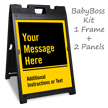 Add Message And Custom Description Sidewalk Sign