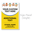 Add Text School Name BigBoss Portable Custom Sidewalk Sign