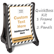 Add Your Logo Text BigBoss Portable Custom Sidewalk Sign