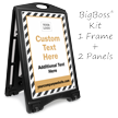 Add Your Logo Text BigBoss Portable Custom Sidewalk Sign