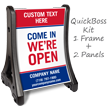 Come In We Are Open BigBoss Portable Custom Sidewalk Sign