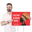 Custom Activism Yard Sign With Text Slogan And Hashtag