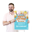Custom Birthday Celebration Yard Sign Add Name And Date