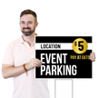 Custom Event Parking Yard Sign Add Location And Price