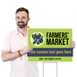 Custom Farmers Market Yard Sign Add Text Date Day Time