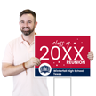 Custom Graduation Yard Sign With School Name Class