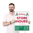 Custom Holiday Store Hours Sign Add Date And Timings