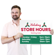 Custom Holiday Store Hours Sign Add Your Date Timings