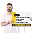 Custom Horizontal Add Company Name Text Number Logo