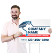 Custom Horizontal Gutter Clean Add Company Name Number
