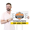 Custom Horizontal Handyman Service Add Text Name Number