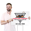 Custom Horizontal Lawn Care Add Line Contact Number