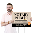 Custom Horizontal Notary Public Add Name Website Number