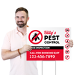Custom Horizontal Pest Control Add Name Contact Number