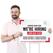 Custom Horizontal We Are Hiring Join Our Team Yard Sign