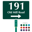 Custom House Number Street Name Address Arrow Sign Kit 