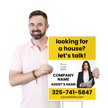 Custom Looking For House Sign Add Company Agent Contact