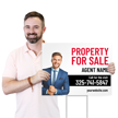 Custom Property For Sale Sign Add Agent Name Contact