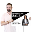 Custom Real Estate Sign Property For Sale Add Agent Info