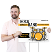 Custom Rock Concert Band Ticket Booking Event Yard Sign