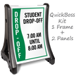 Custom Student Drop-Off Timings Sidewalk Sign Insert