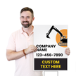 Custom Vertical Add Company Name Text Number 