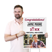 Custom Vertical Graduation Yard Sign With Text And Image
