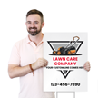 Custom Vertical Lawn Care Add Line Contact Number