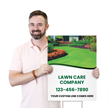 Custom Vertical Lawn Care Add Line Here Contact Number
