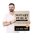 Custom Vertical Notary Public Add Name Website Number
