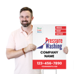 Custom Vertical Pressure Washing Logo Add Name Number