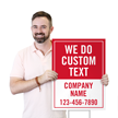 Custom Vertical We Do Add Your Company Name Text