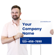 Custom Yard Sign Add Company Name Number Website