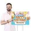 Customizable Happy Birthday Yard Sign Add Your Name
