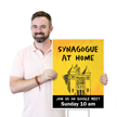 Join Us Synagogue At Home Add Text Yard Religious Sign