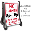 No Parking Tow Away BigBoss Portable Custom Sidewalk Sign