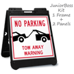 No Parking Tow Away BigBoss Portable Custom Sidewalk Sign