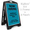 Now Hiring BigBoss Portable Custom Sidewalk Sign