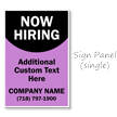 Now Hiring BigBoss Portable Custom Sidewalk Sign